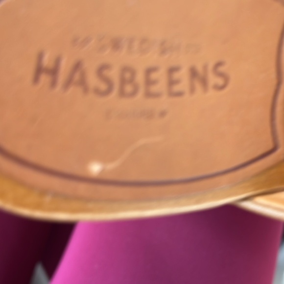 Anthropologie Swedish Hasbeens NWT Camel Bow Slip in Husband Clog 🌸 🌈❤️ - Picture 15 of 15